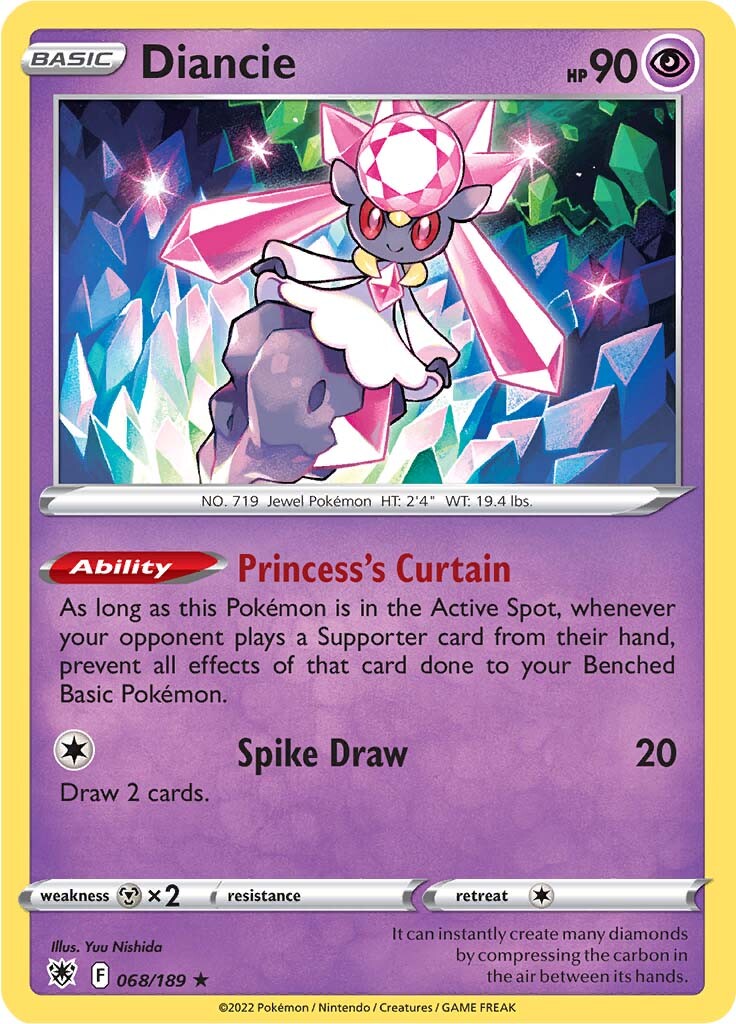 Diancie (068/189) [Sword & Shield: Astral Radiance] | Galaxy Games LLC