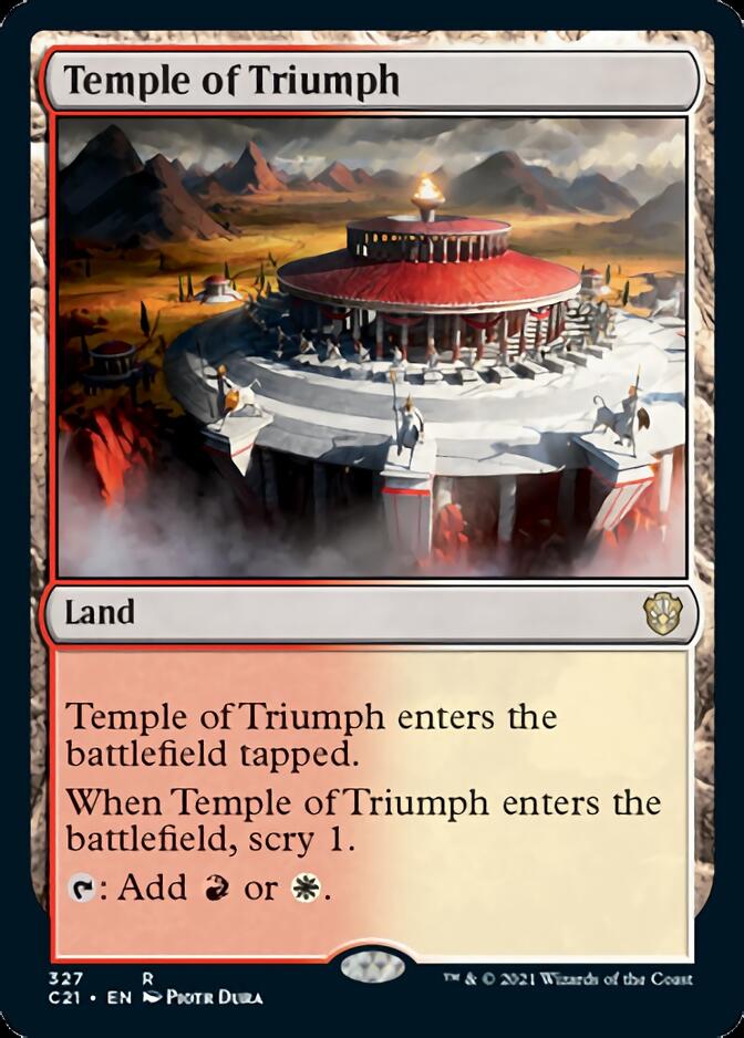 Temple of Triumph [Commander 2021] | Galaxy Games LLC