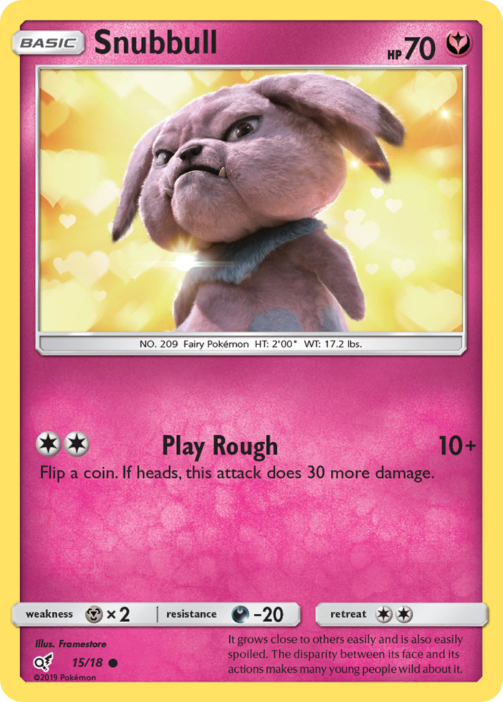 Snubbull (15/18) [Sun & Moon: Detective Pikachu] | Galaxy Games LLC