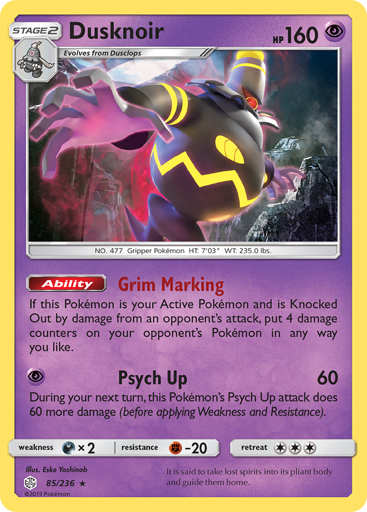 Dusknoir (85/236) [Sun & Moon: Cosmic Eclipse] | Galaxy Games LLC