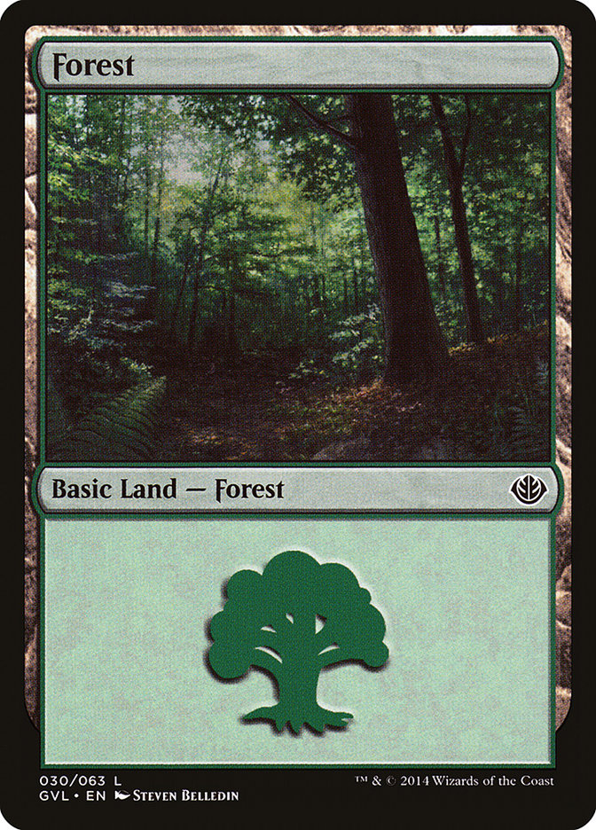 Forest (30) (Garruk vs. Liliana) [Duel Decks Anthology] | Galaxy Games LLC