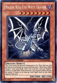 Malefic Blue-Eyes White Dragon [YMP1-EN002] Secret Rare | Galaxy Games LLC