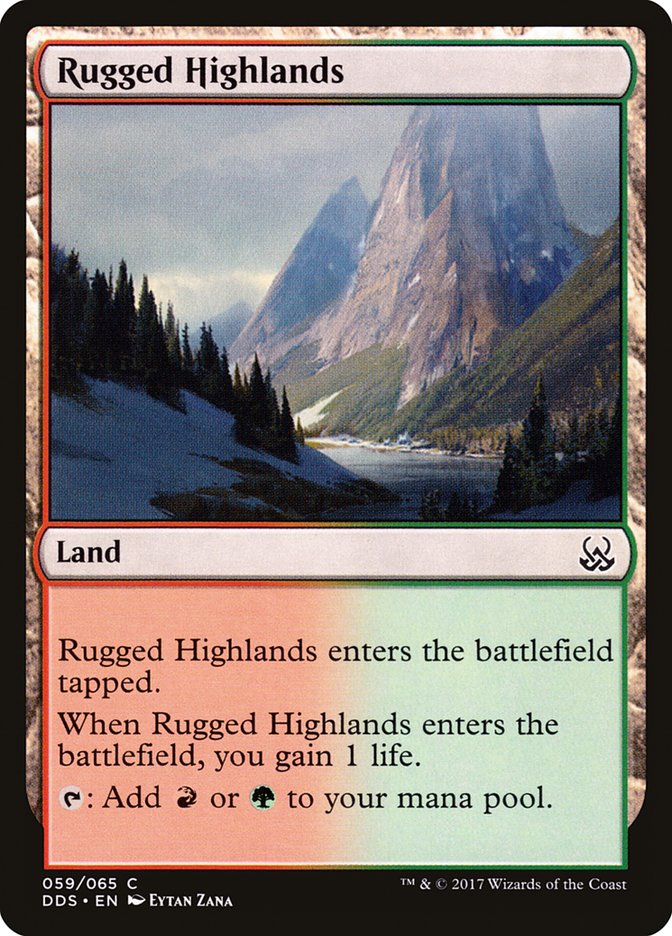 Rugged Highlands [Duel Decks: Mind vs. Might] | Galaxy Games LLC