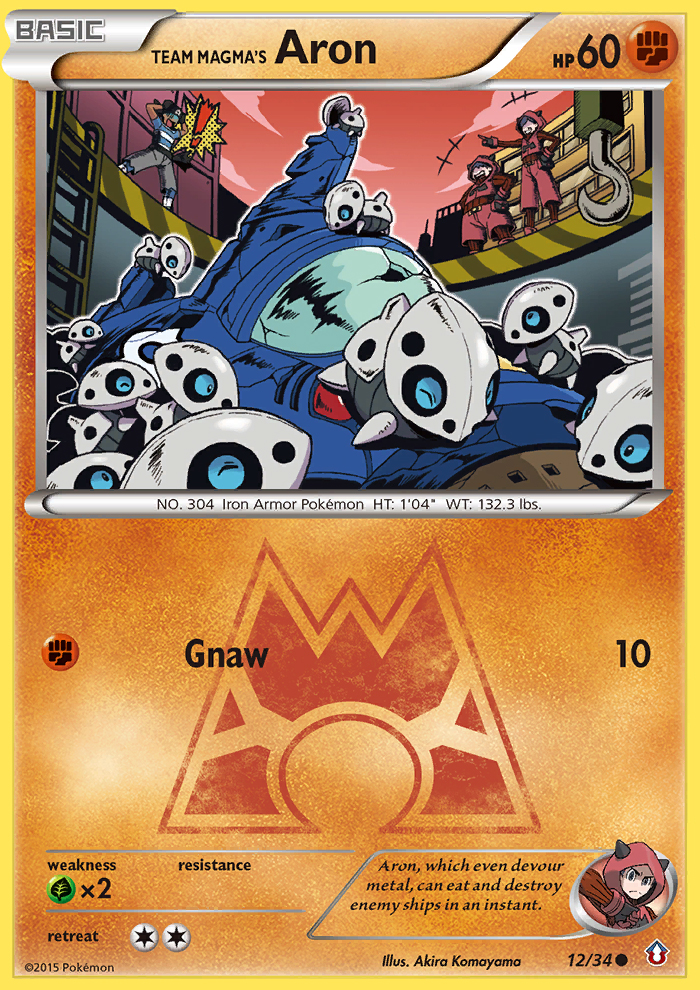 Team Magma's Aron (12/34) [XY: Double Crisis] | Galaxy Games LLC