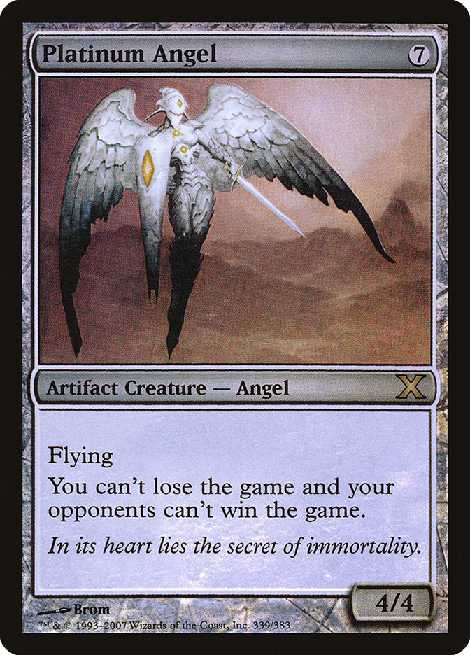 Platinum Angel (Premium Foil) [Tenth Edition] | Galaxy Games LLC