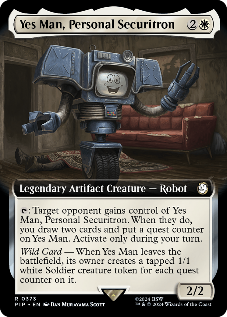 Yes Man, Personal Securitron (Extended Art) [Fallout] | Galaxy Games LLC