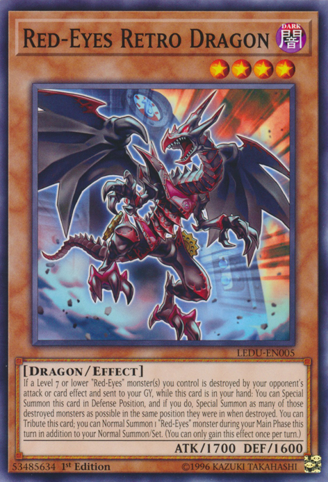 Red-Eyes Retro Dragon [LEDU-EN005] Common | Galaxy Games LLC