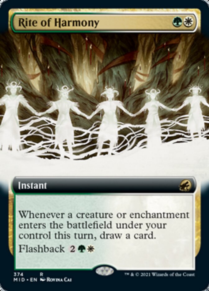 Rite of Harmony (Extended Art) [Innistrad: Midnight Hunt] | Galaxy Games LLC