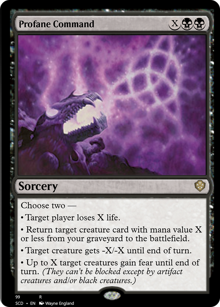 Profane Command [Starter Commander Decks] | Galaxy Games LLC