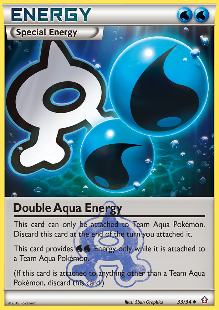 Double Aqua Energy (33/34) [XY: Double Crisis] | Galaxy Games LLC