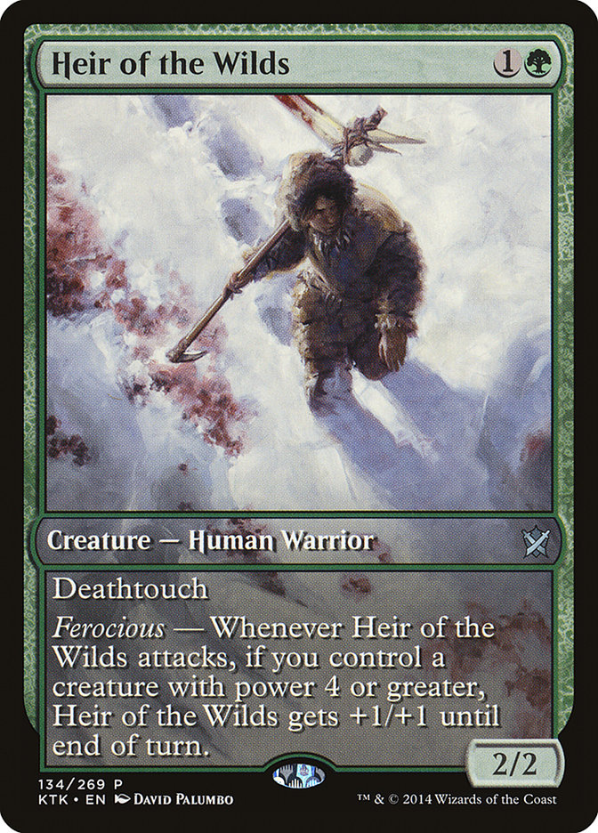 Heir of the Wilds (Game Day) (Extended Art) [Khans of Tarkir Promos] | Galaxy Games LLC