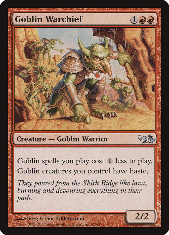 Goblin Warchief [Duel Decks: Elves vs. Goblins] | Galaxy Games LLC