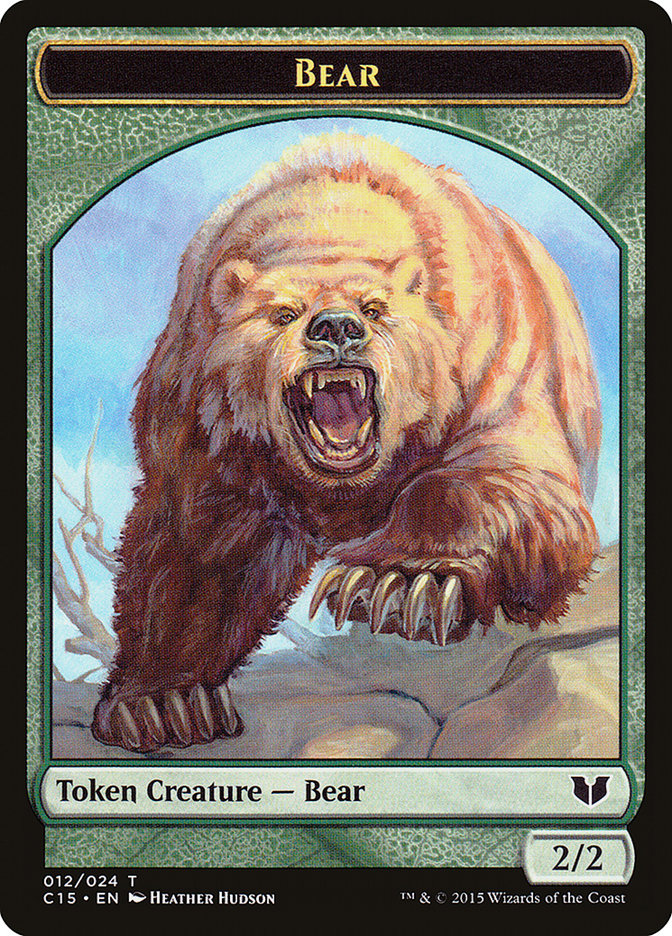 Bear // Spider Double-Sided Token [Commander 2015 Tokens] | Galaxy Games LLC