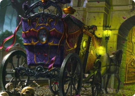 Honeymoon Hearse Art Card [Innistrad: Crimson Vow Art Series] | Galaxy Games LLC