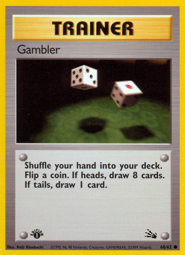 Gambler (60/62) [Fossil 1st Edition] | Galaxy Games LLC