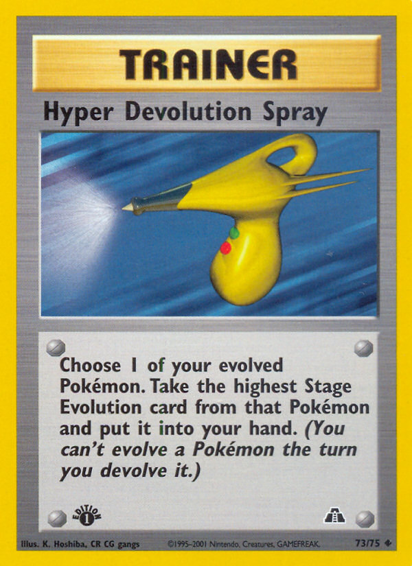 Hyper Devolution Spray (73/75) [Neo Discovery 1st Edition] | Galaxy Games LLC