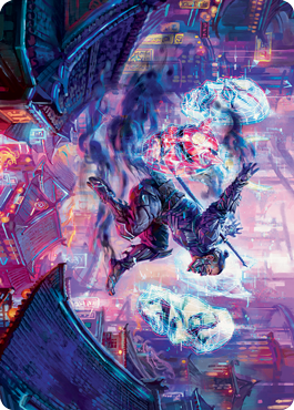 Thousand-Faced Shadow Art Card [Kamigawa: Neon Dynasty Art Series] | Galaxy Games LLC