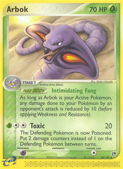 Arbok (29/100) [EX: Sandstorm] | Galaxy Games LLC