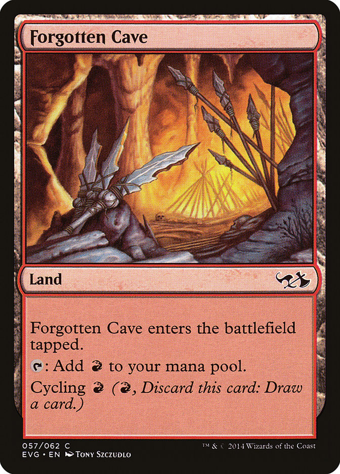 Forgotten Cave (Elves vs. Goblins) [Duel Decks Anthology] | Galaxy Games LLC