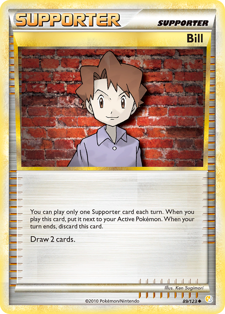 Bill (89/123) [HeartGold & SoulSilver: Base Set] | Galaxy Games LLC