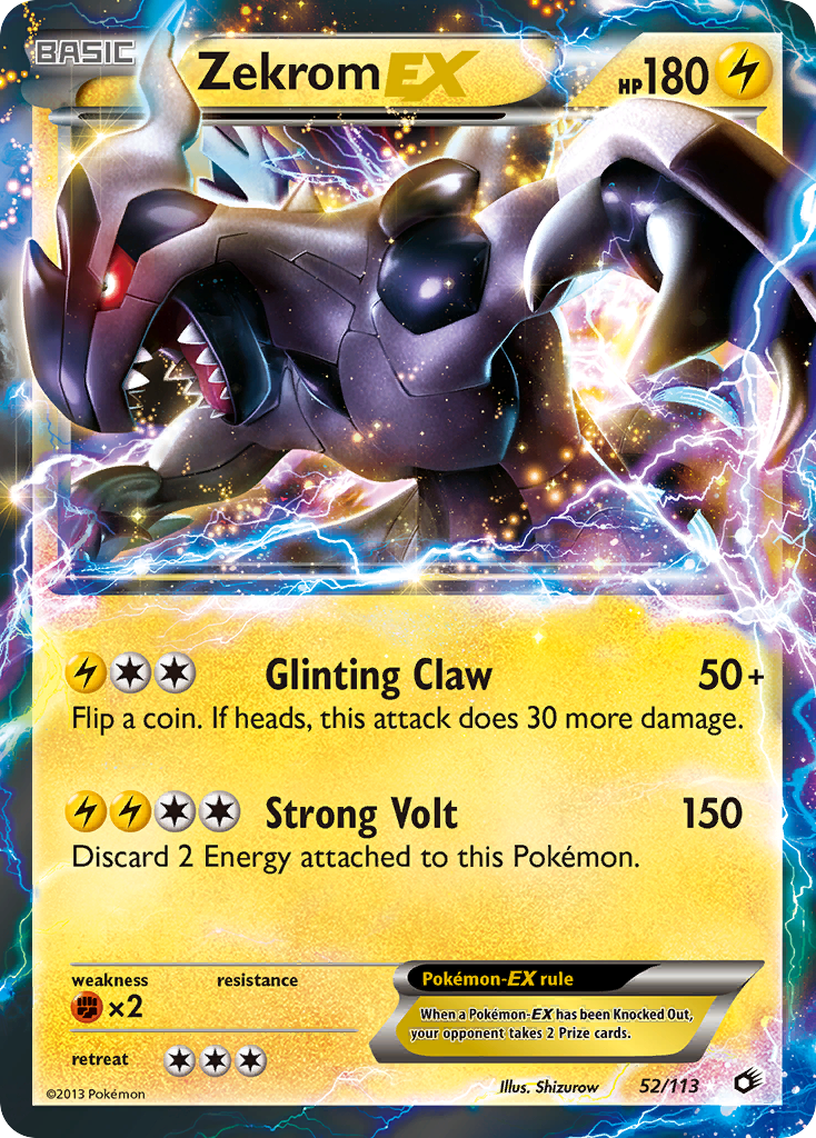 Zekrom EX (52/113) [Black & White: Legendary Treasures] | Galaxy Games LLC