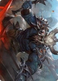 Frenzied Raider Art Card [Kaldheim Art Series] | Galaxy Games LLC