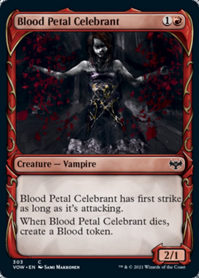 Blood Petal Celebrant (Showcase Fang Frame) [Innistrad: Crimson Vow] | Galaxy Games LLC