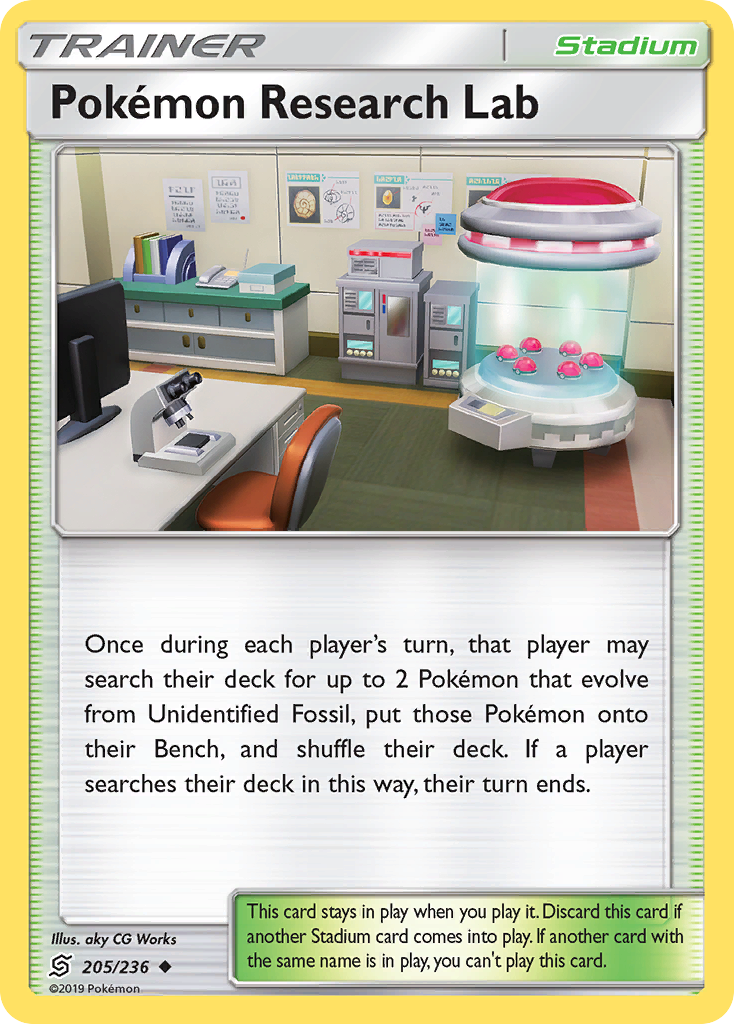 Pokemon Research Lab (205/236) [Sun & Moon: Unified Minds] | Galaxy Games LLC