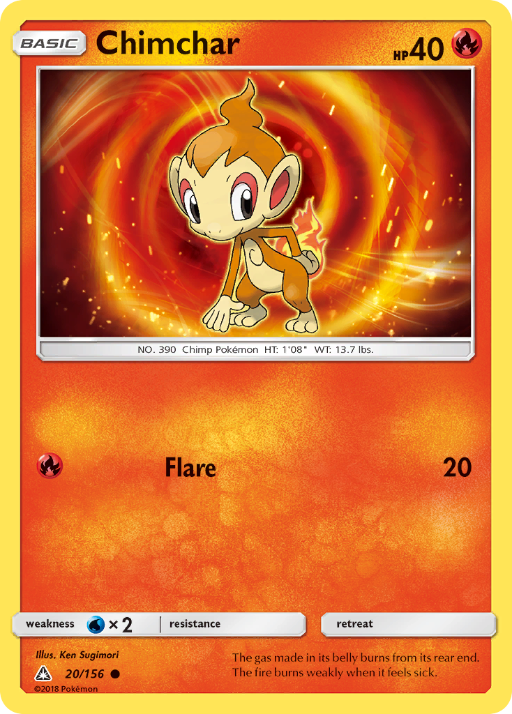 Chimchar (20/156) [Sun & Moon: Ultra Prism] | Galaxy Games LLC