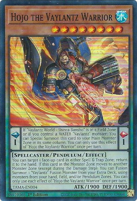 Hojo the Vaylantz Warrior [TAMA-EN004] Super Rare | Galaxy Games LLC