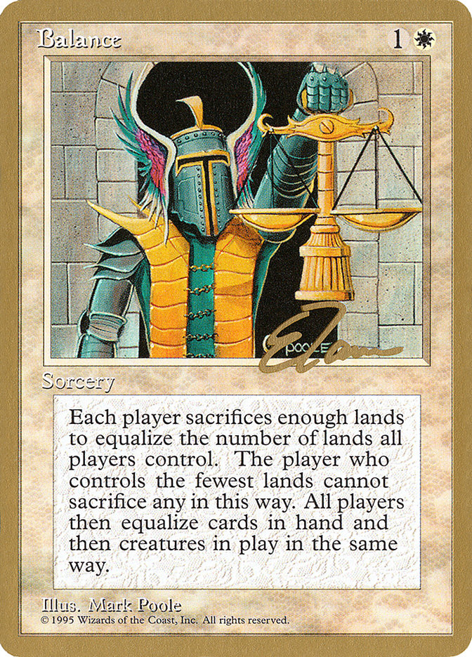 Balance (Eric Tam) [Pro Tour Collector Set] | Galaxy Games LLC