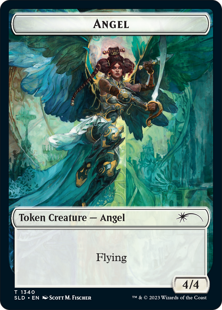 Angel (SLD) // Soldier (GRN) Double-Sided Token [Secret Lair: Angels Tokens] | Galaxy Games LLC