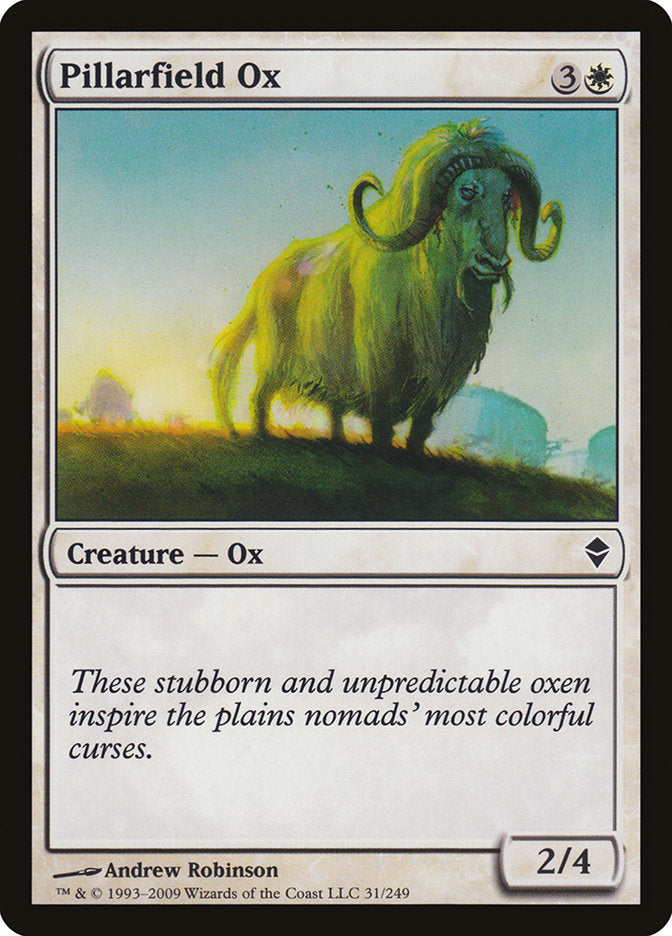 Pillarfield Ox [Zendikar] | Galaxy Games LLC