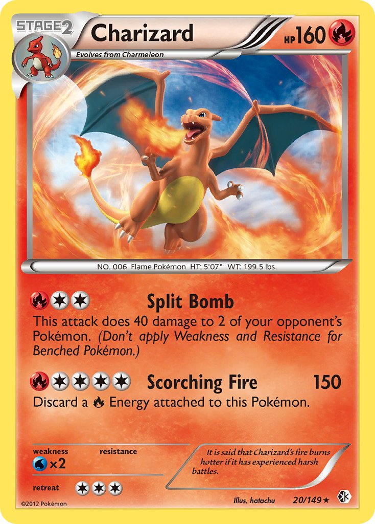 Charizard (20/149) (Cosmos Holo) (Blister Exclusive) [Black & White: Boundaries Crossed] | Galaxy Games LLC