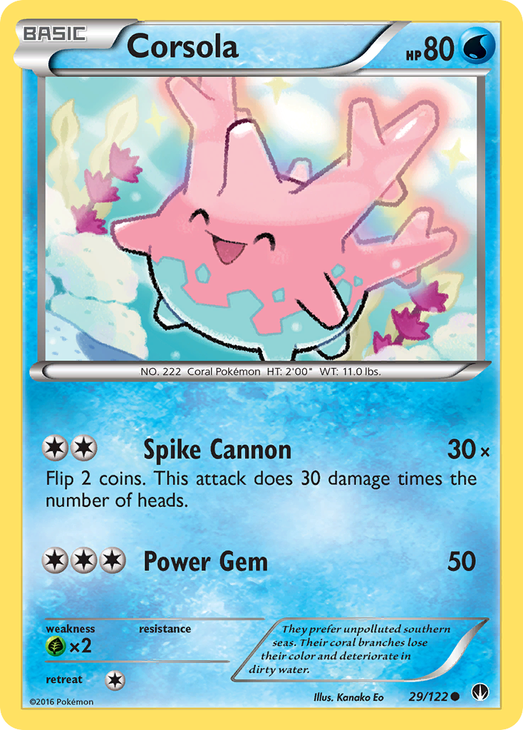 Corsola (29/122) [XY: BREAKpoint] | Galaxy Games LLC