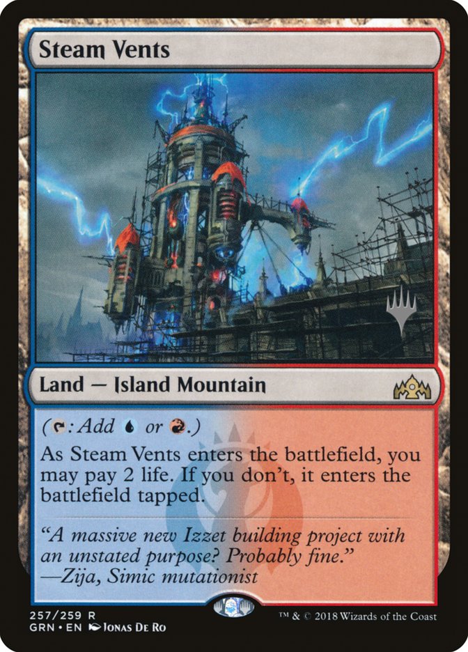 Steam Vents (Promo Pack) [Guilds of Ravnica Promos] | Galaxy Games LLC