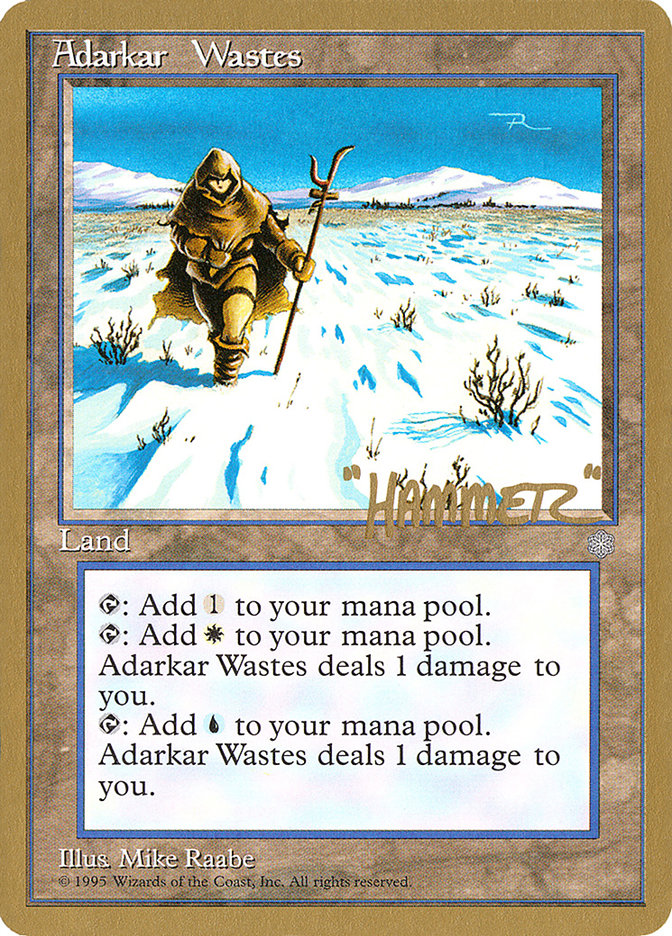 Adarkar Wastes (Shawn "Hammer" Regnier) [Pro Tour Collector Set] | Galaxy Games LLC