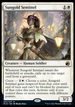 Sungold Sentinel (Promo Pack) [Innistrad: Midnight Hunt Promos] | Galaxy Games LLC