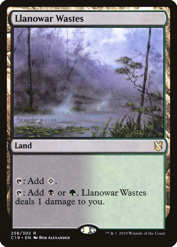 Llanowar Wastes [Commander 2019] | Galaxy Games LLC