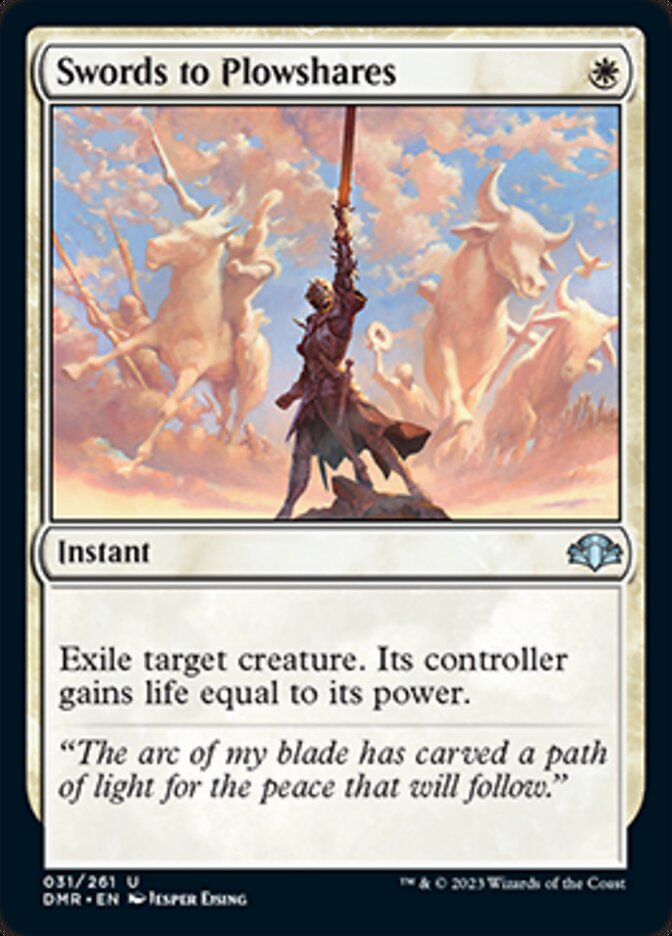 Swords to Plowshares [Dominaria Remastered] | Galaxy Games LLC