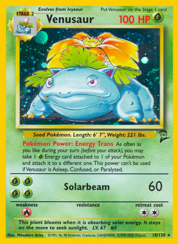 Venusaur (18/130) [Base Set 2] | Galaxy Games LLC