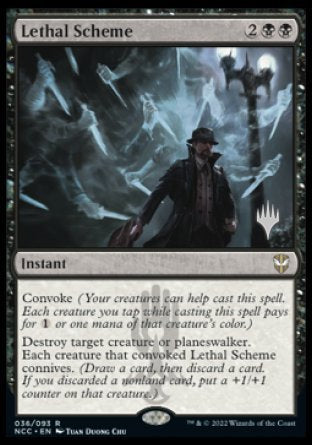 Lethal Scheme (Promo Pack) [Streets of New Capenna Commander Promos] | Galaxy Games LLC