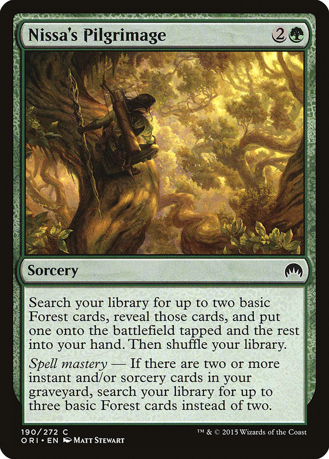 Nissa's Pilgrimage [Magic Origins] | Galaxy Games LLC