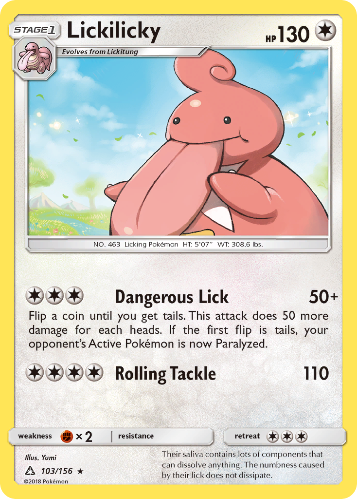 Lickilicky (103/156) [Sun & Moon: Ultra Prism] | Galaxy Games LLC