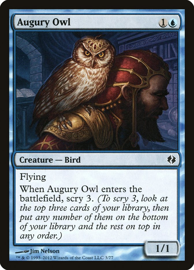 Augury Owl [Duel Decks: Venser vs. Koth] | Galaxy Games LLC
