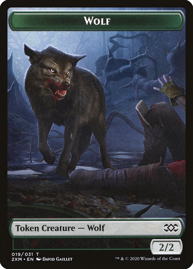 Wolf Token [Double Masters Tokens] | Galaxy Games LLC