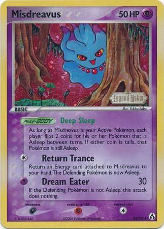 Misdreavus (40/92) (Stamped) [EX: Legend Maker] | Galaxy Games LLC