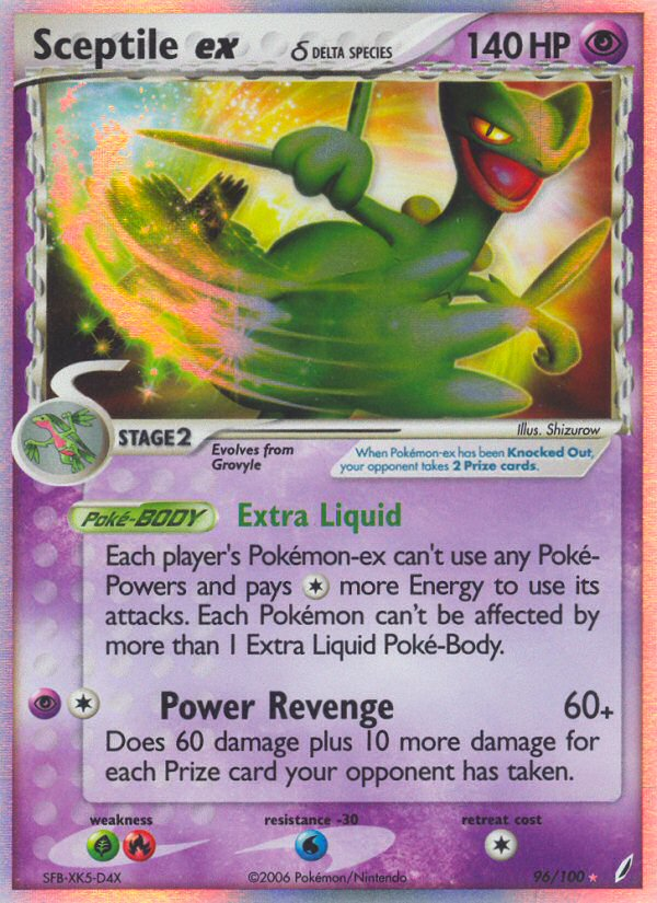 Sceptile ex (96/100) (Delta Species) [EX: Crystal Guardians] | Galaxy Games LLC