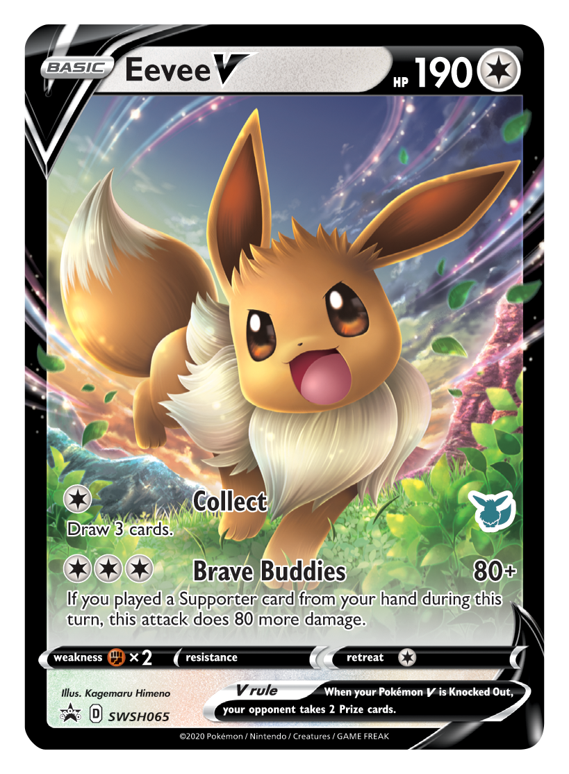 Eevee V (SWSH065) (Eevee Deck) [Battle Academy 2022] | Galaxy Games LLC