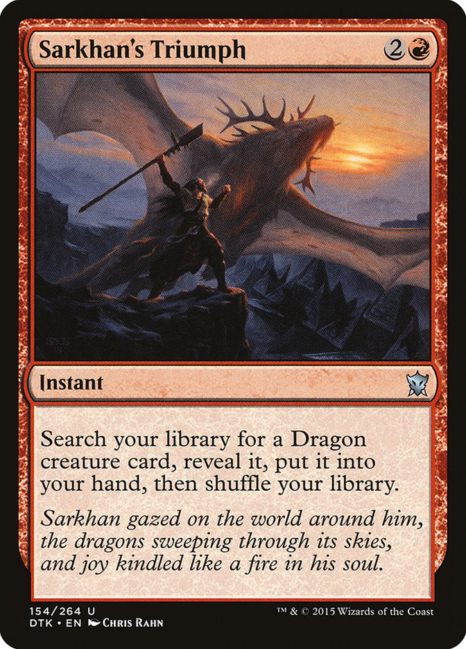 Sarkhan's Triumph [Dragons of Tarkir] | Galaxy Games LLC